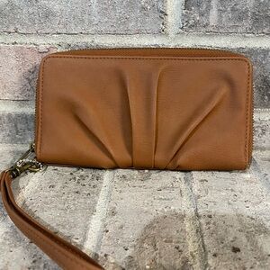 Chic Brown Wristlet Clutch